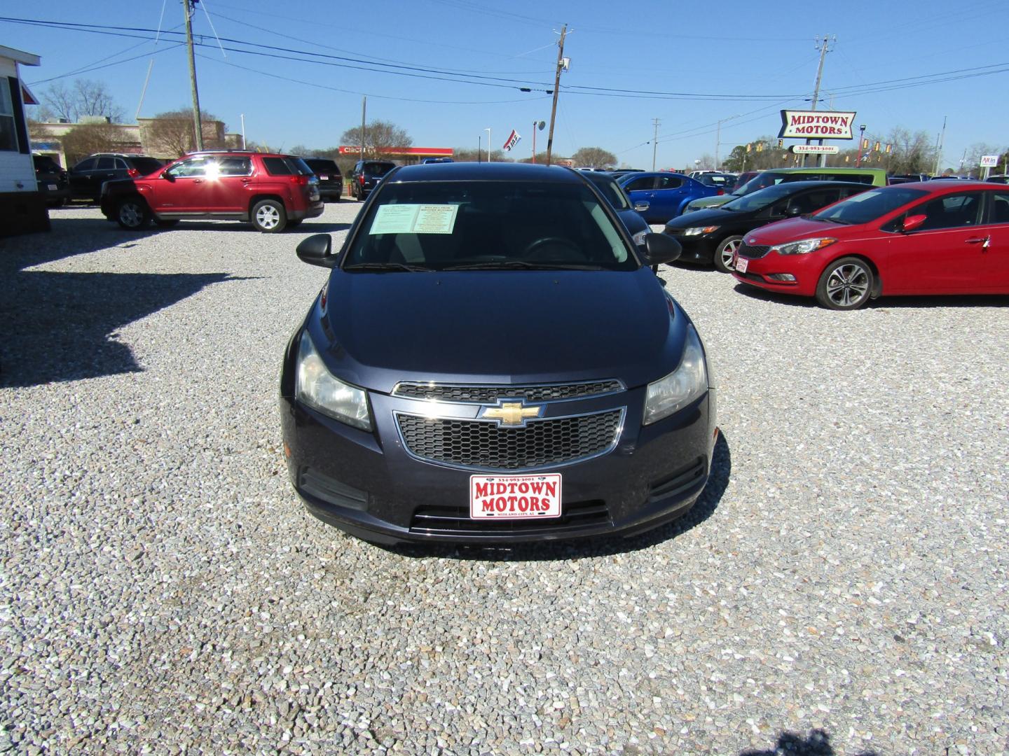 2014 Blue Chevrolet Cruze LS Auto (1G1PA5SH4E7) with an 1.8L L4 DOHC 16V FFV engine, Automatic transmission, located at 15016 S Hwy 231, Midland City, AL, 36350, (334) 983-3001, 31.306210, -85.495277 - Photo#1